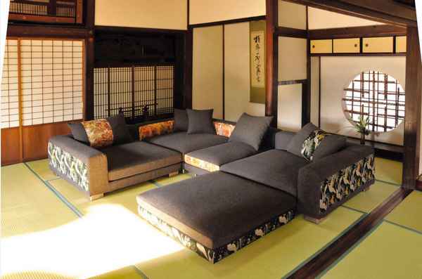 Необычный диван в японском стиле: фото, идея для интерьера