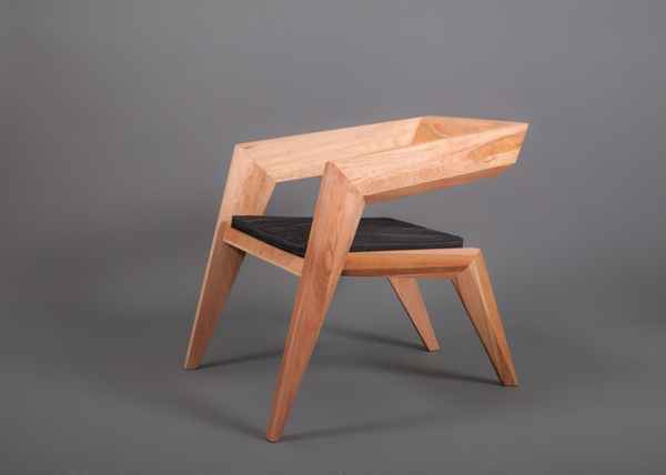 Необычный стул из брусков: фото, концепт